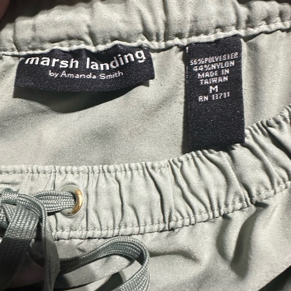 MARSH LANDING by Amanda Smith 2 Piece Jogger pant/zip Hoodie Size M Olive Green - Picture 4 of 10